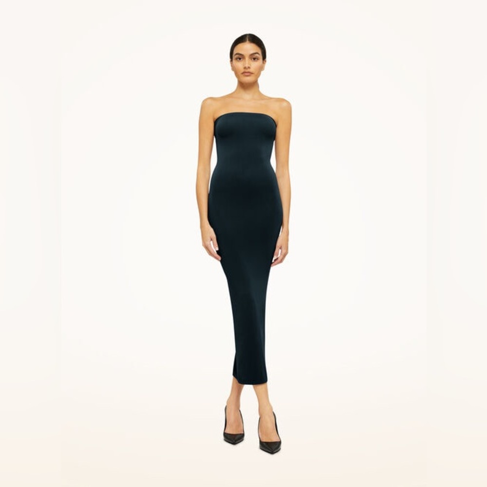 Wolford Fatal Dress in Jean (navy blue) size xs